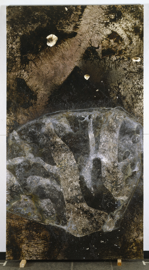 Beneath A Rotting Tree, 1991 (oil paint and PVA on canvas)