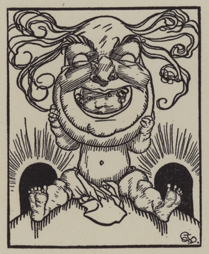 Illustration for The Essays of Elia by Charles Lamb (litho)