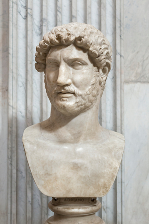 Portrait of the Emperor Hadrian, 130-39 (marble)
