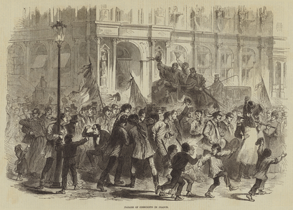 Parade of Conscripts in France (engraving)