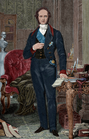 Henry John Temple, (1784-1865), British statesman, Portrait (colour engraving)
