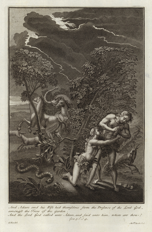 Adam and Eve, The Fall (engraving)