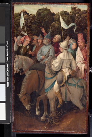 Retinue of the Magi (oil on panel)