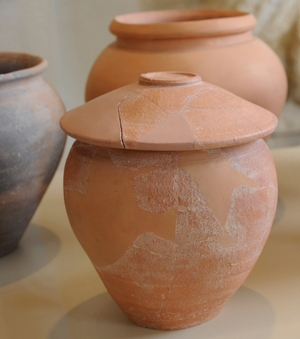 Roman era, Ceramic urns, The burial zone located at Robert d'Aguilo Street, Tarragona, Spain