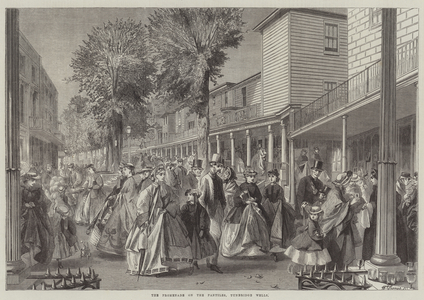 The Promenade on the Pantiles, Tunbridge Wells (engraving)