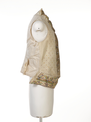 Civilian vest worn by Lieutenant-Colonel William Miller, 3rd Battalion, 1st Foot Guards, 1815 circa (fabric)