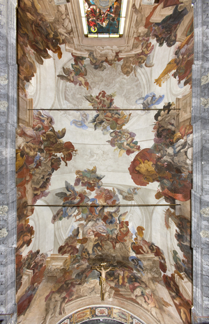 Vault with frescoes, c.1696-97 (fresco)