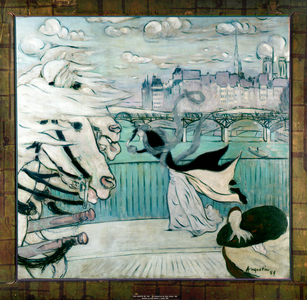 Der Windstoß auf der Seine Brücke 1889