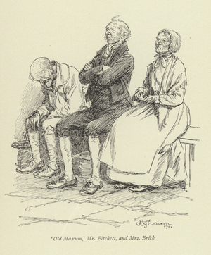 Illustration for Amos Barton by George Eliot (litho)