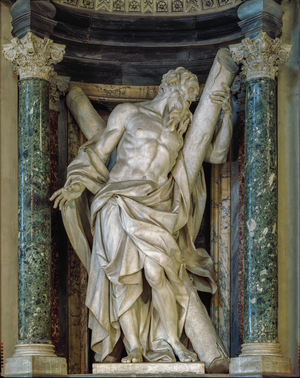 Baroque - Sculpture : St. Andrew - Archbasilica of Saint John Lateran, Rome, Italy