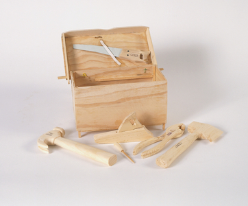 Tool box, 1998 (unfinished balsa wood)