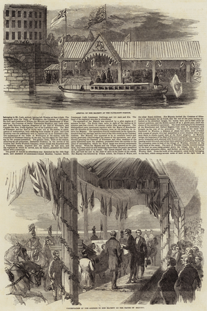 Her Majesty's Visit to the County Palatine of Lancaster (engraving)