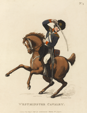 Westminster Cavalry, c.1799 (coloured aquatint) 