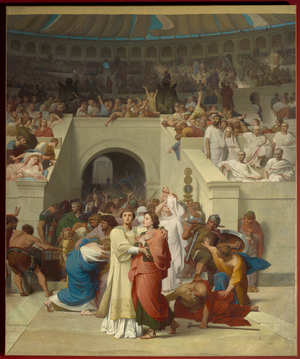 The Christian Martyrs Entering the Amphitheatre, 19th century (painting)