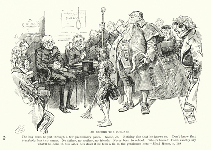 Illustration for Bleak House by Charles Dickens (litho)
