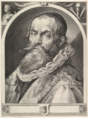 Portrait of Hendrick Goltzius, pub.  1617 (engraving)