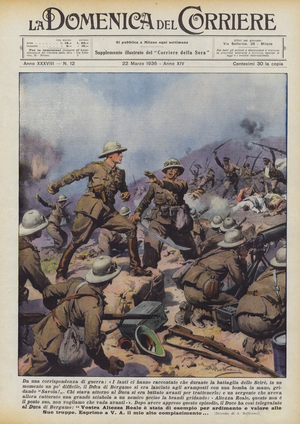 From a war correspondence (colour litho)