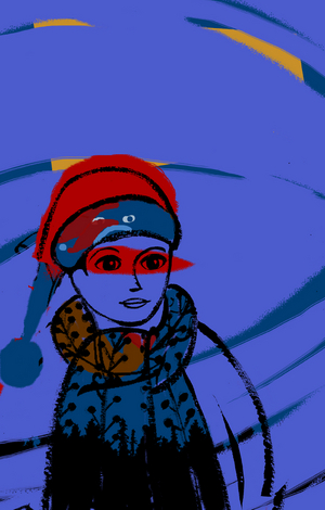 Lo sguardo, 2019 (digital, acrylic)