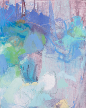 Abstract composition, Organic series, 2021, (mixed media - oil, acrylic, oil stick & charcoal on linen canvas)