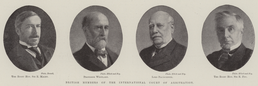 British Members of the International Court of Arbitration (b/w photo)