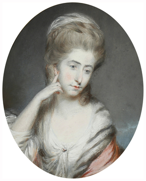 Williamza Moore, before 1800 (graphite & pastel on paper)