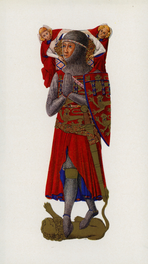 The Colour of Chivalry: Edmund Crouchback (colour litho)