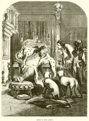 Death of King James I (engraving)