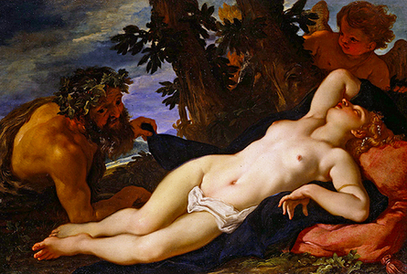 Bacchus and a Nude (oil on canvas)