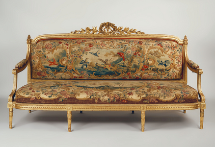 Sofa (gilded wood with tapestry)