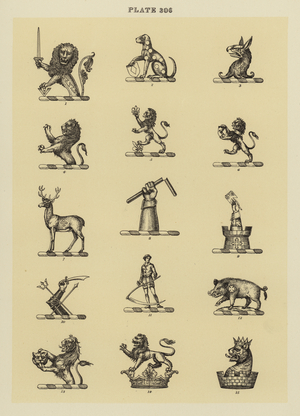 llustration for Fairbairn’s Book of Crests (engraving)