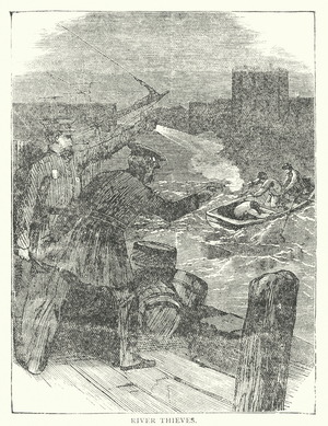 New York: River Thieves (engraving)