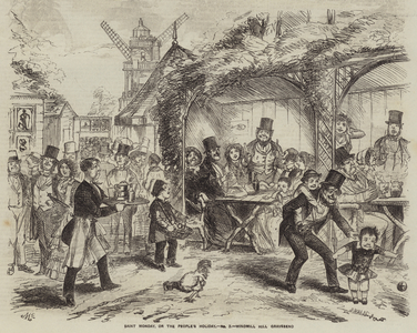 Saint Monday, or the People's Holiday, Windmill Hill Gravesend (engraving)