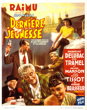 Affiche du film Derniere Jeunesse de JeffMusso avec Raimu et jacqueline Delubac 1939