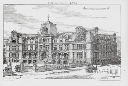 Science and Art Museum, Dublin, Premiated Design (engraving)