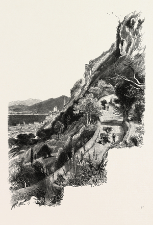 Windmill Hill Road, Gibraltar and Ronda, 19th Century Engraving