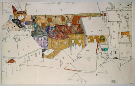 The Yellow Town (gouache, watercolour and pencil)
