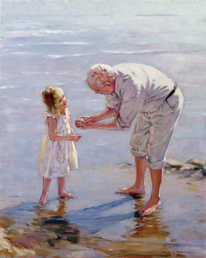 Grandad (oil on canvas)