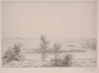 Les Marais (etching)