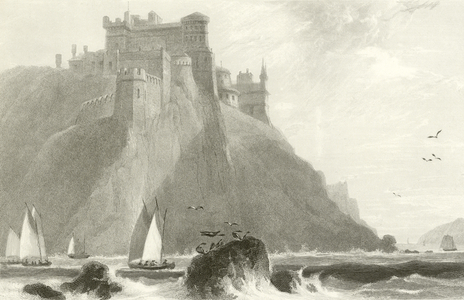 Culzean Castle, Ayrshire, Scotland (engraving)