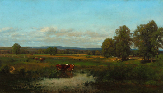 Cows in the Pasture 1870 (Oil on canvas)