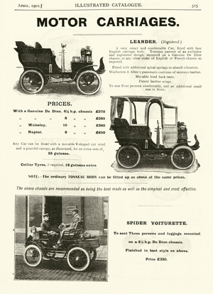 Page from the Army & Navy Catalogue, April 1902 (litho)