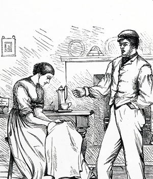A man bullying his wife, 1850