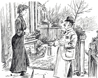 A cartoon commenting on adulteration of food, 20th century