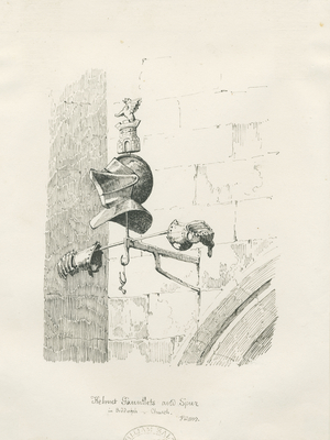 Tomb in Biddulph Church - William Bowyer : pen and ink drawing, 1837 (drawing)