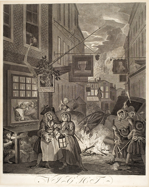 Night, from the series "Four Times of Day", 1738 (engraving)