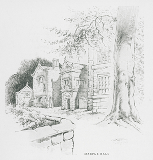 Marple Hall (litho)