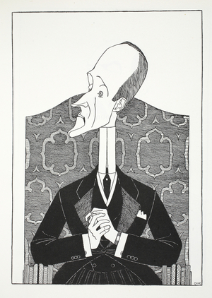 The Marquess of Londonderry, illustration from Eighty Eight Cartoons by Powys Evans, pub. Cayme Press, 1926 (litho)
