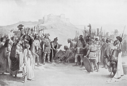 Hannibal meeting the Gallic Chiefs (litho)
