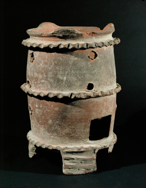 Terracotta stove (terracotta)