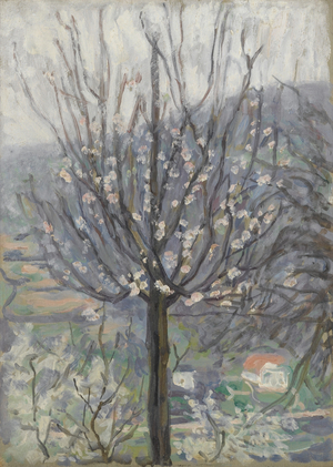 Blossom, early morning (oil on panel)